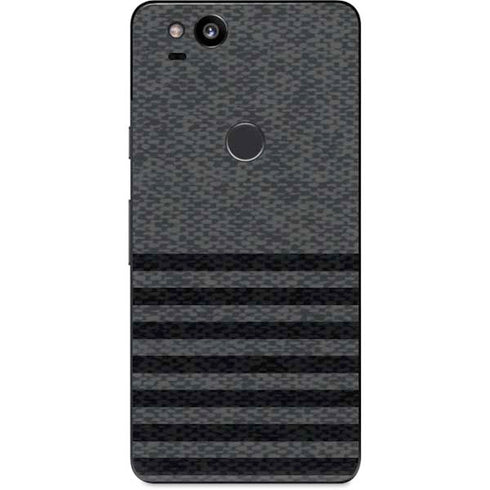 Black and Grey Stripes Google Pixel 2 Skin
